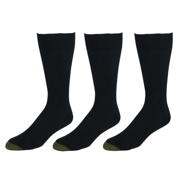 Gold Toe Men's Extended Size Metropolitan Dress Socks (3 Pair Pack) - Picture 2 of 2